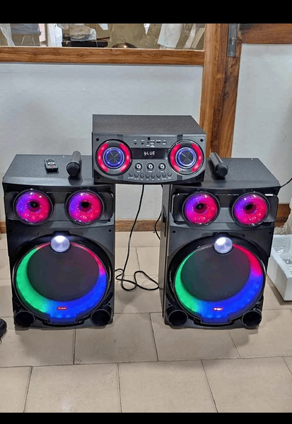 Système de sonorisation avec LED RGB noir