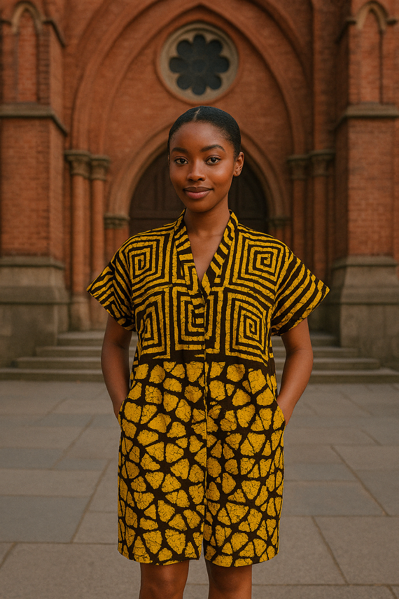 Ladies short bubu dress