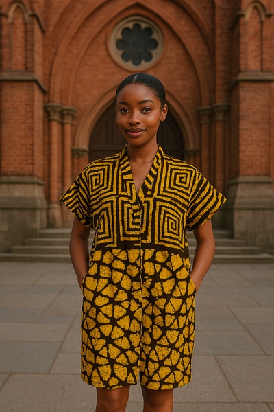 Ladies short bubu dress