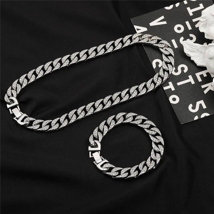 Collier + bracelet cubain
