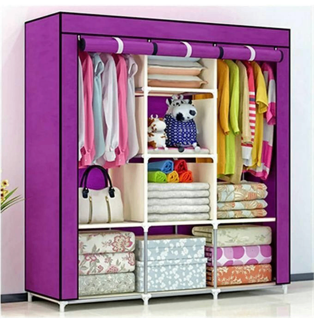 Placard Armoire   démontable 8 compartiments avec 3 battants