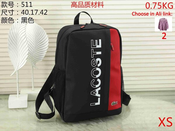 Sac à dos Lacoste noir classique