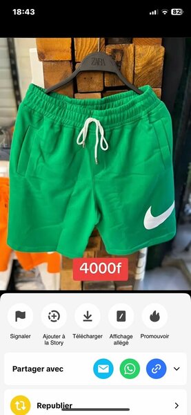 Shorts de sport colorés
