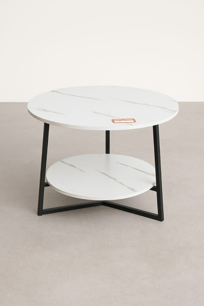 Table basse ronde en marbre