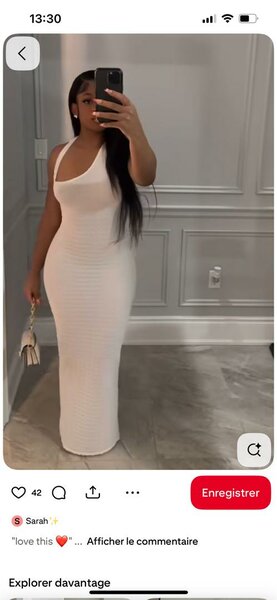 Robe longue élégante blanche