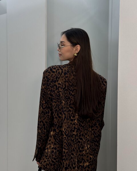 Пиджак леопард