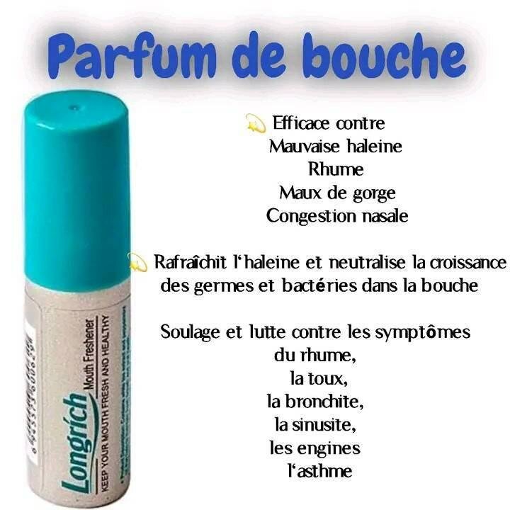 Spray rafraîchissant haleine Longrich