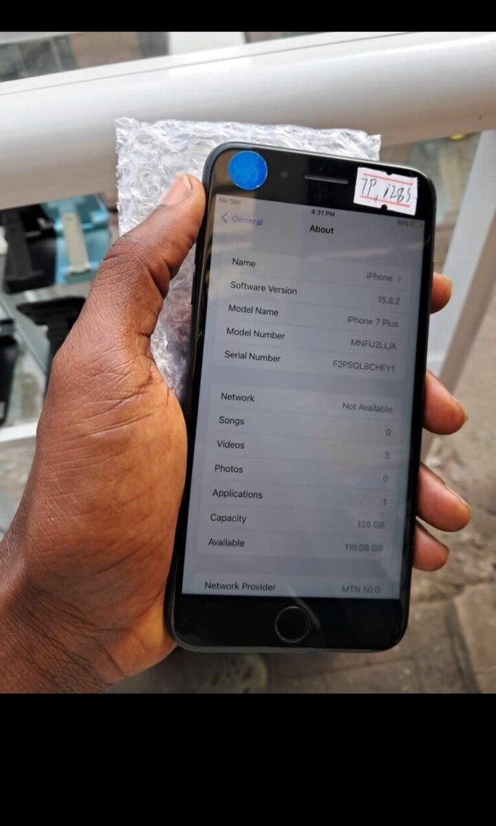 Iphone 7 plus, 128gig