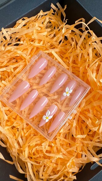 Ongles Press-Ons Rose Élégants