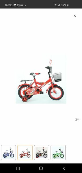 Vélo Enfant Rouge avec Panier