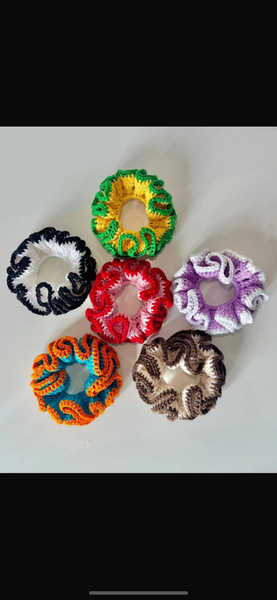 Crochet Hair Scrunchies