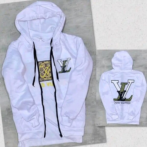 Sweat à capuche blanc stylé