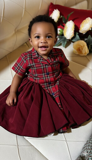 Robe fillette pour la Noël