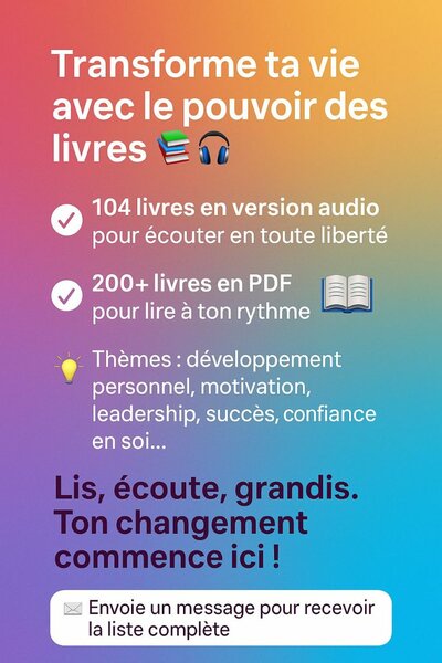 Collection Développement Personnel PDF & Audio