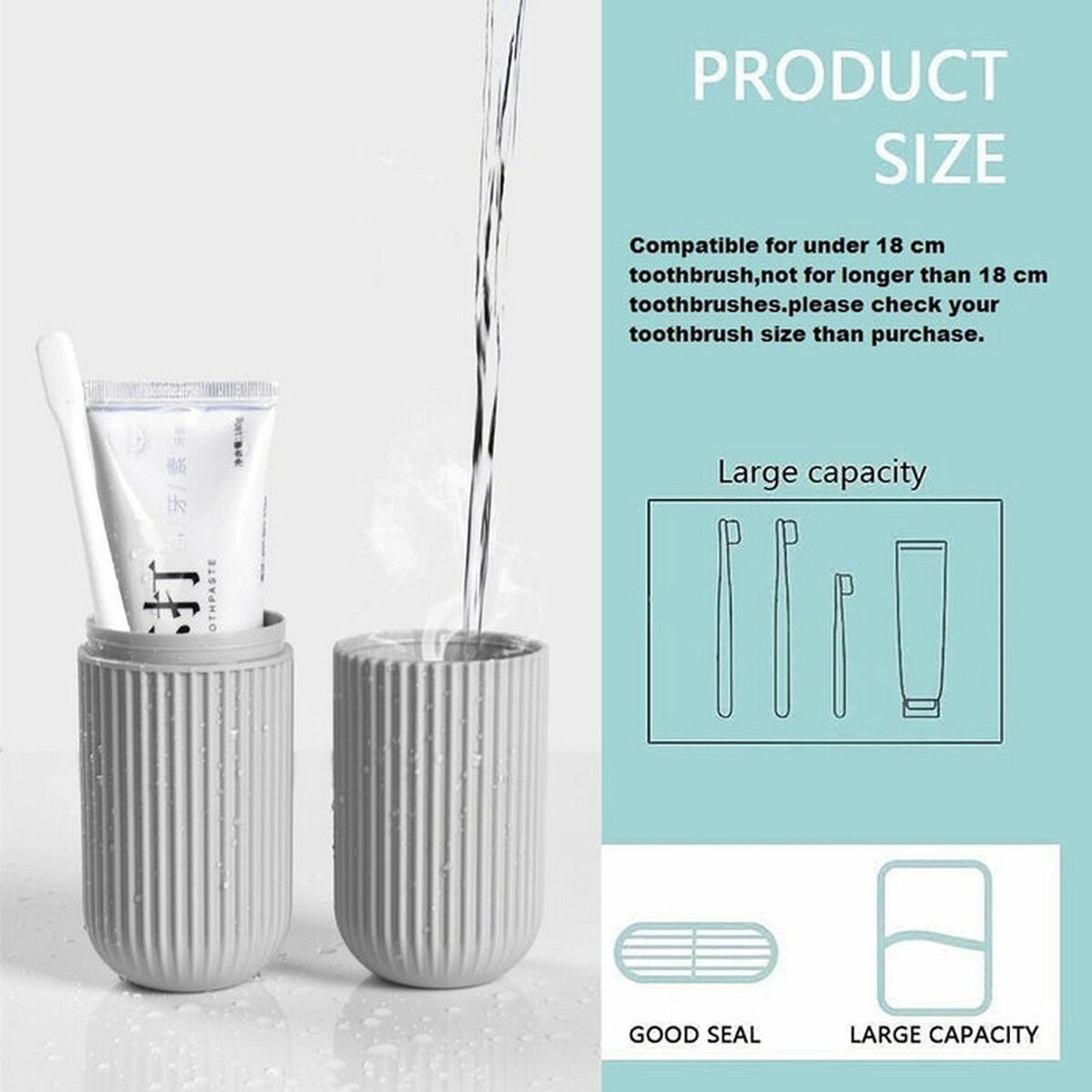 Toothbrush and paste holder