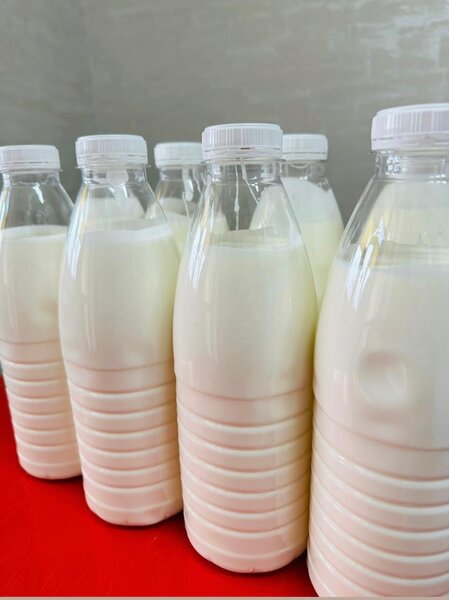 Lait frais en bouteille