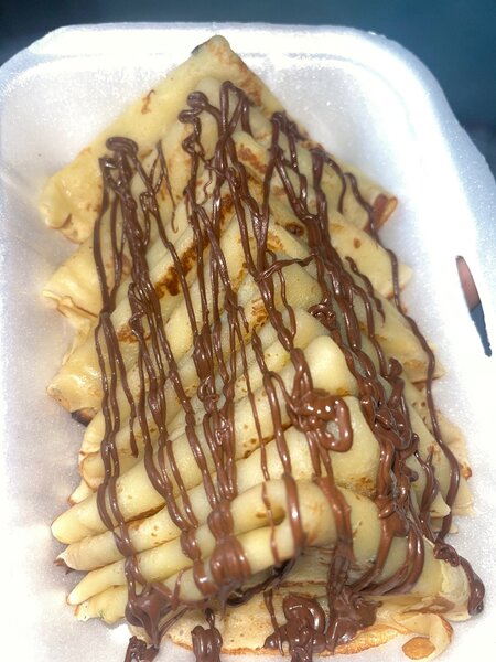 Crêpes garnies au chocolat