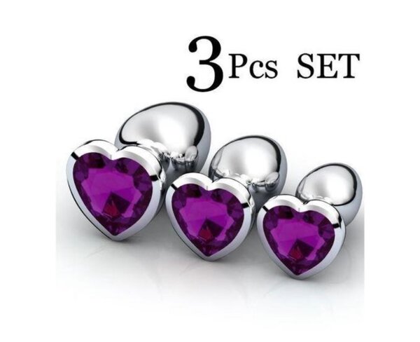 Stimulateur Anal avec Bijou - Set de 3