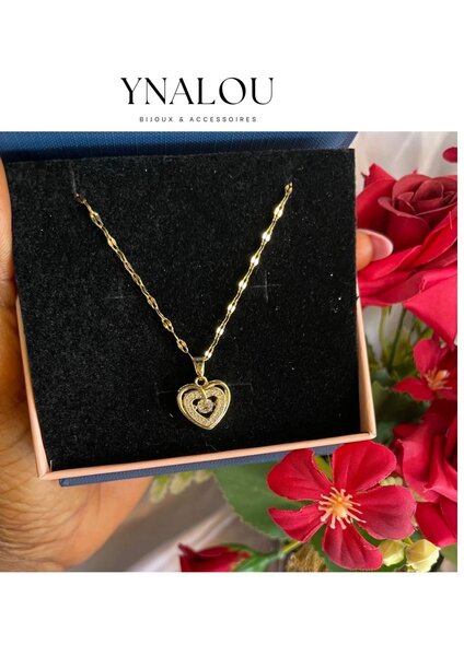 Collier en forme de cœur Ynalou