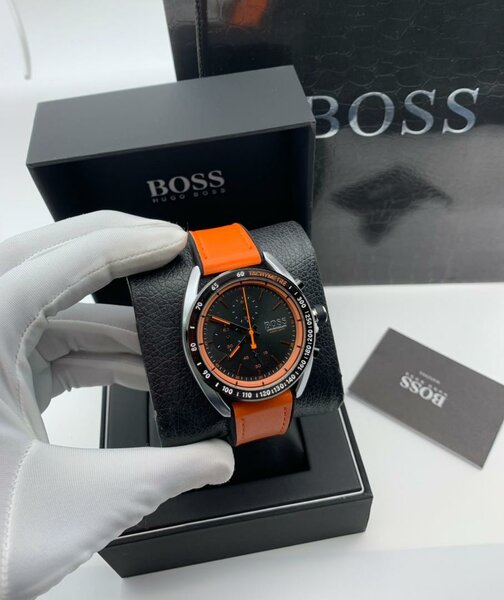 Montre Hugo Boss homme en cuir