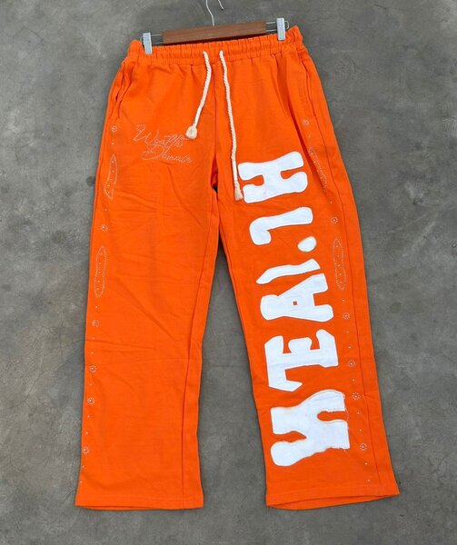 Pantalon Orange Style Vintage Unisexe