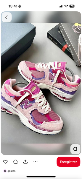 Baskets femme rose tendance