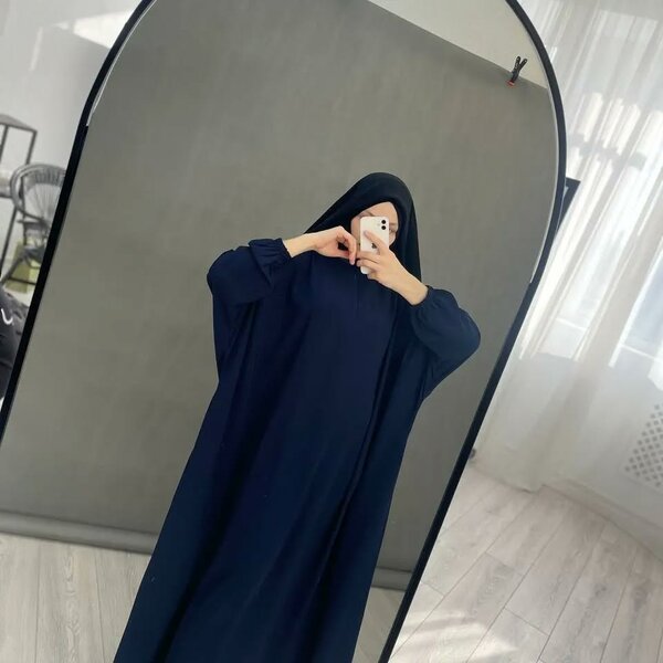 Широкое платье «Абая»+ никаб на завязке