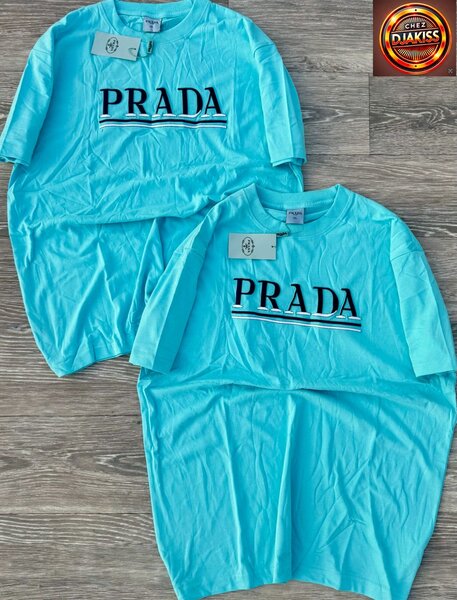 Robe T-shirt Prada Bleu