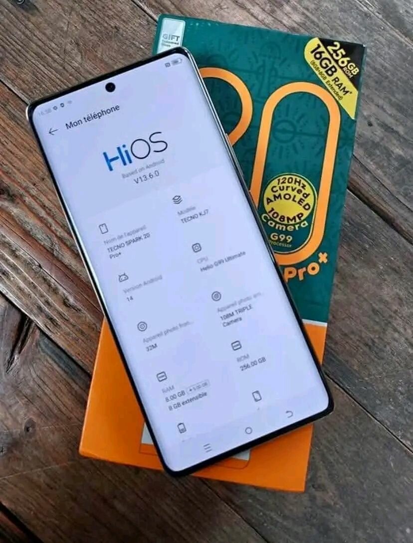Tecno Camon 20 Pro+ 8/256 Go
