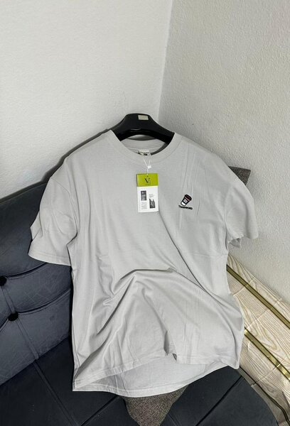 T-shirt en coton gris unisexe