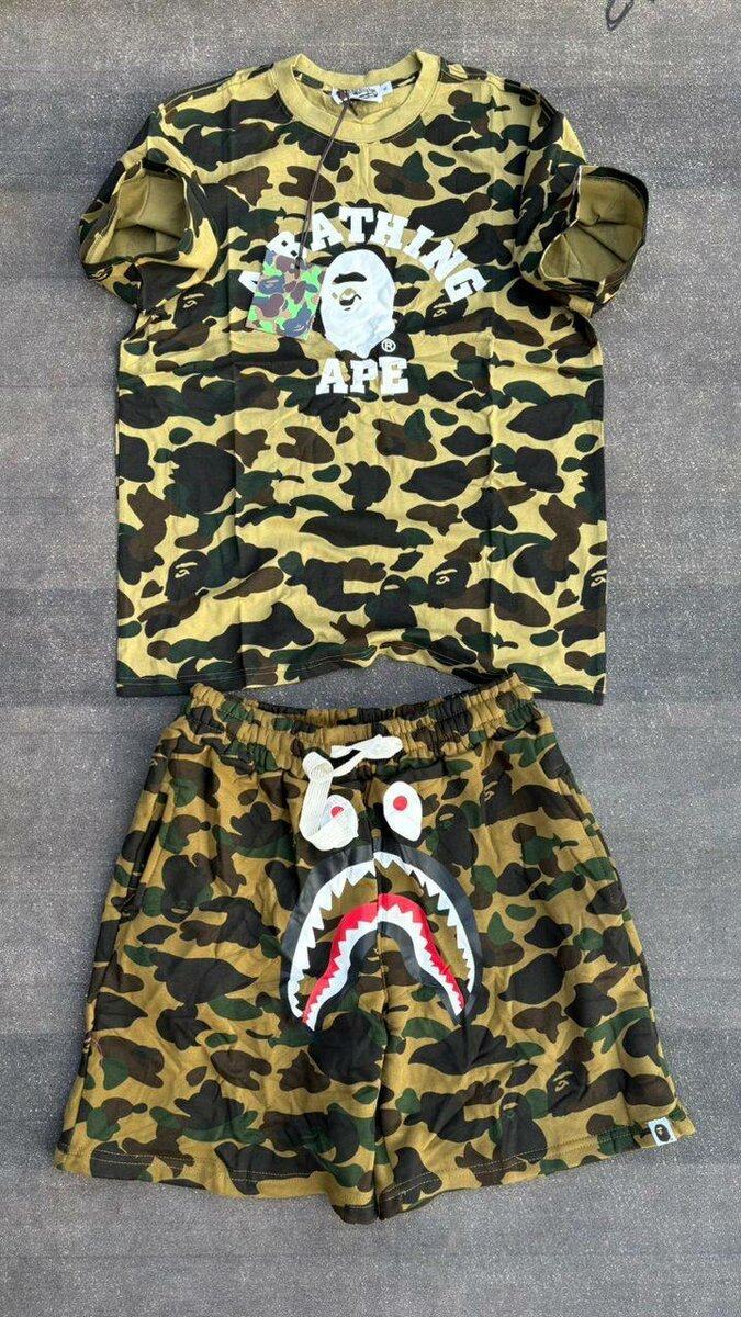 Ensemble T-shirt et Short Camo