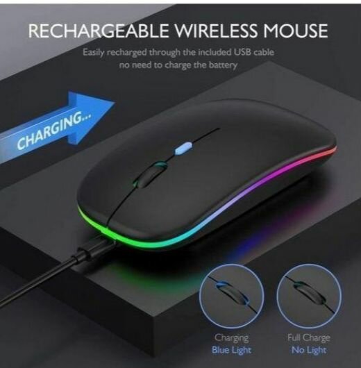 Souris sans fil rechargeable
