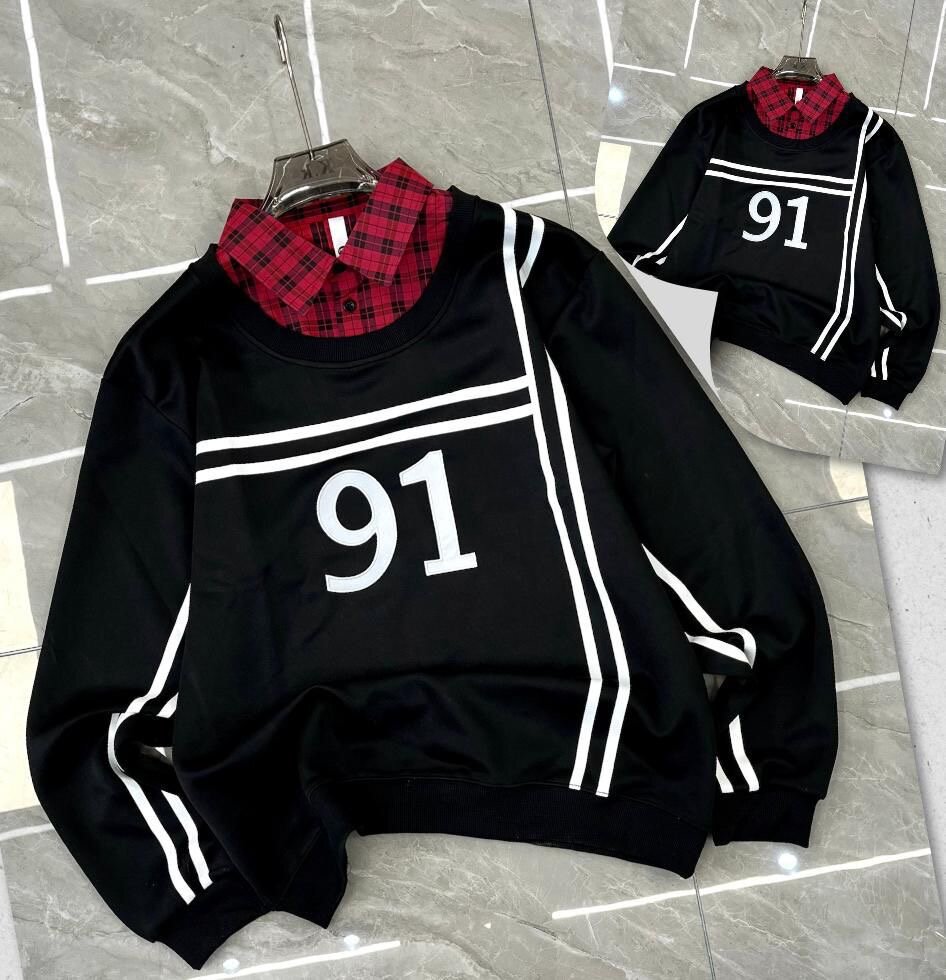 Sweat-shirt tendance avec col