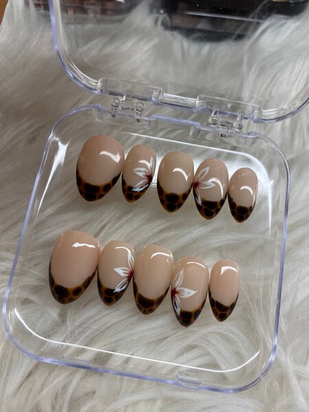 Ongles Pressés Léopard
