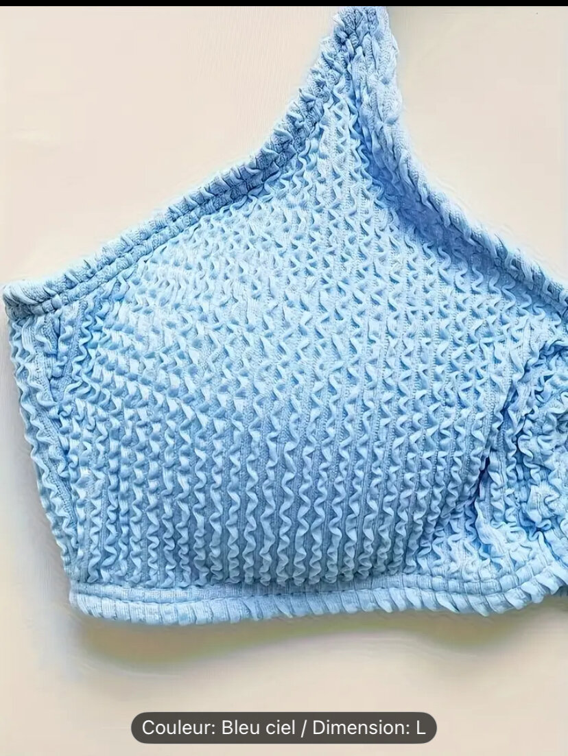 Maillot de Bain 3 Pièces Bleu Ciel