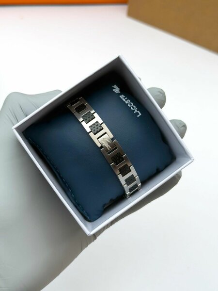 Bracelet Lacoste homme en acier