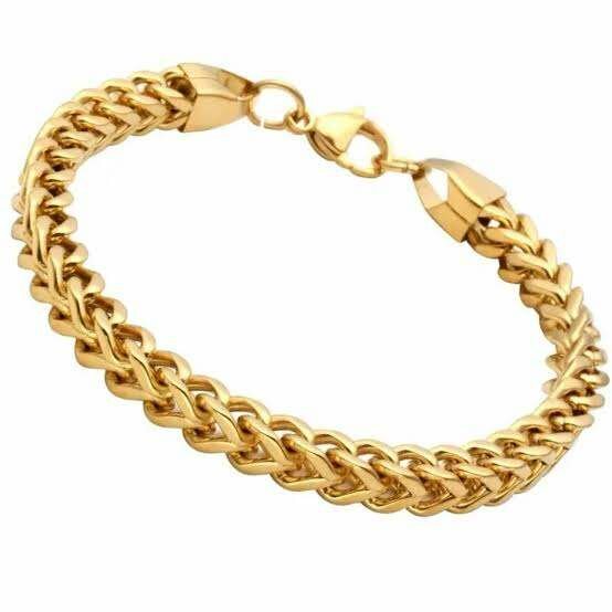 6mm Gold squre foctail chain bracelet