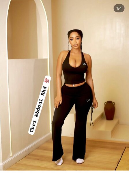 Pantalon de sport noir pour femme