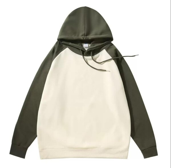 Sweat à capuche bicolore