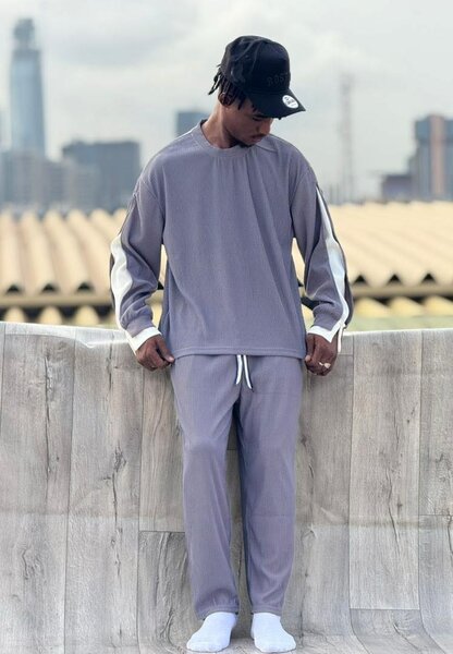 Ensemble de survêtement gris homme