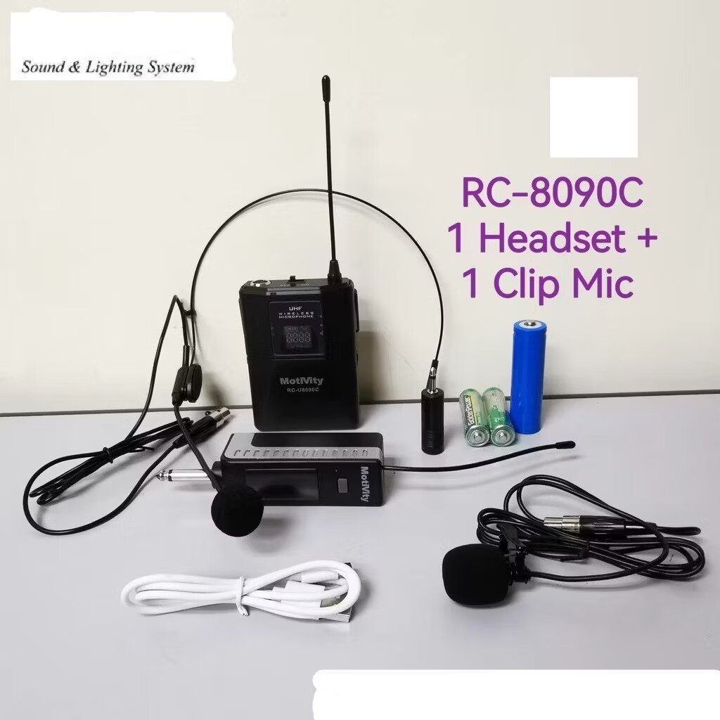 TTDM09 Wireless Headset Microphone - Hands-Free Mic