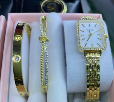 Зергер комплект + саат