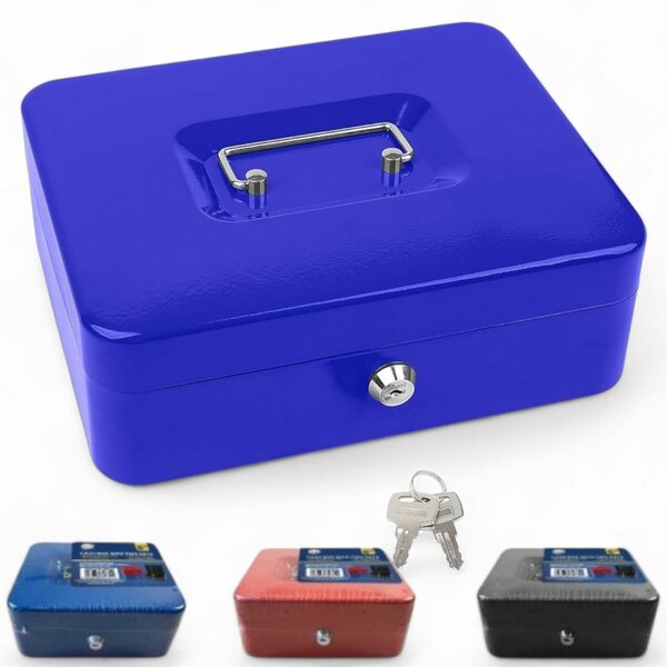 Coffre-fort métallique avec serrure à clé