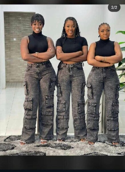 Two piece, tops and jeans