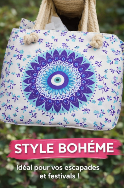 Sac cabas été - Imprimé floral