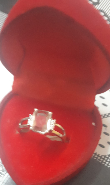 ring with a large stone