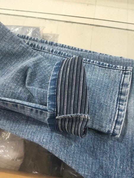 Stretch jeans marble colours