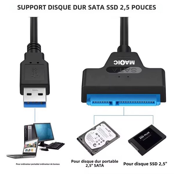 adaptateur USB 30 vers Sata