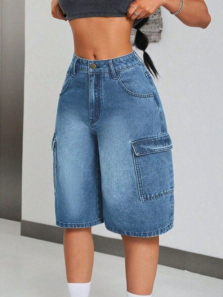 Shorts en jean cargo tendance
