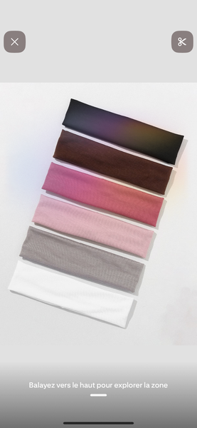 Bandeaux en velours doux